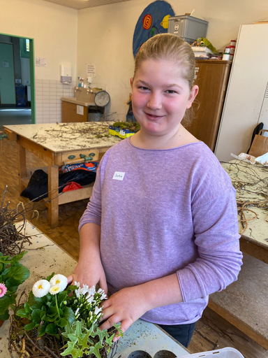 Blumen machen Freude - Osternest gestalten