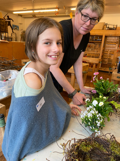 Blumen machen Freude - Osternest gestalten